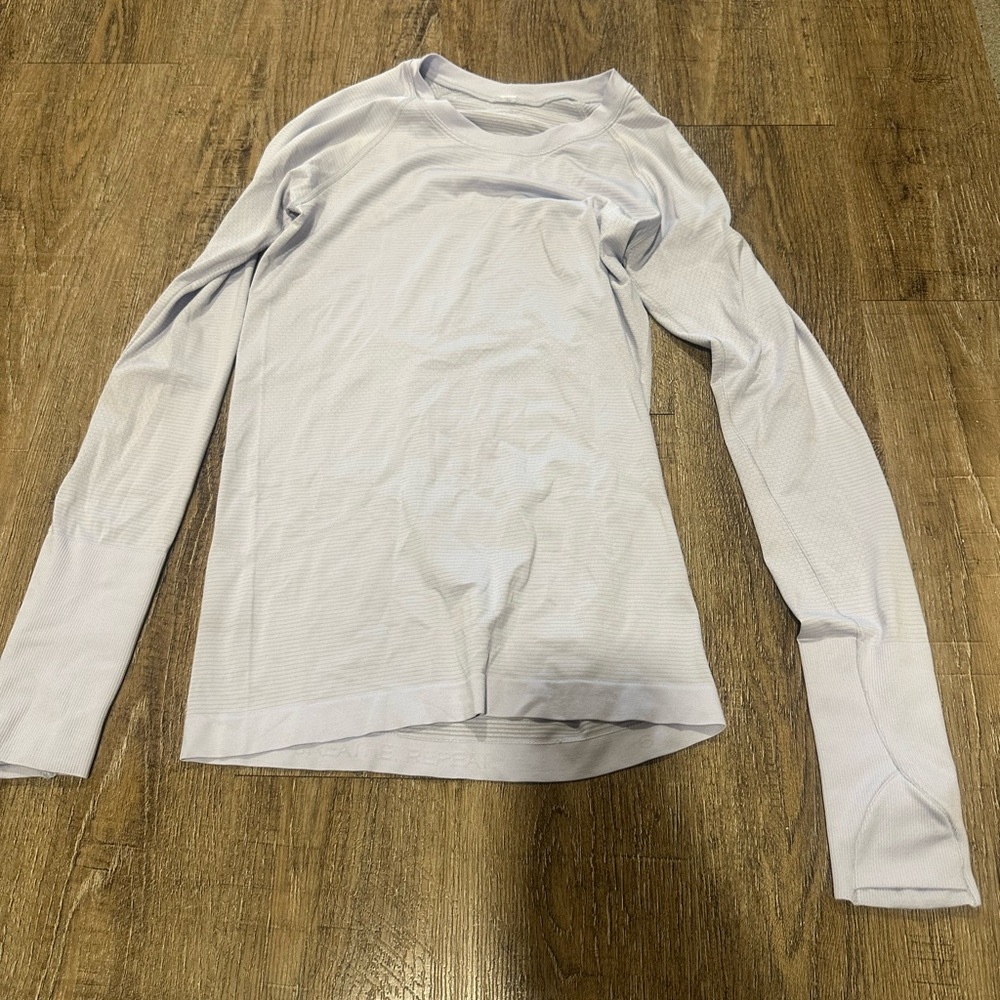 Lululemon Athletica White Long Sleeve Top